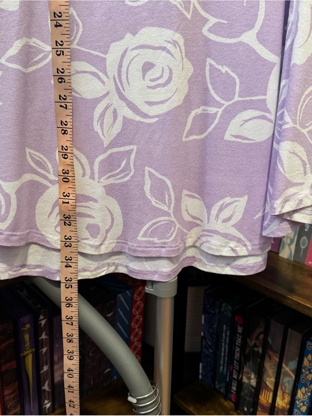 Lane Bryant Lavender Floral long tank top - Picture 2 of 7